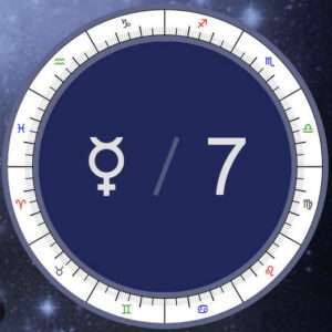 Mercury is in the Seventh House