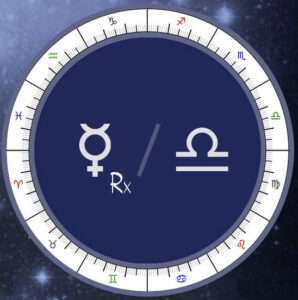 Retrograde Mercury in Libra