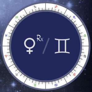 Retrograde Venus in Gemini