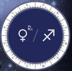 Retrograde Venus in Sagittarius