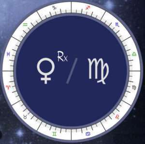 Retrograde Venus in Virgo