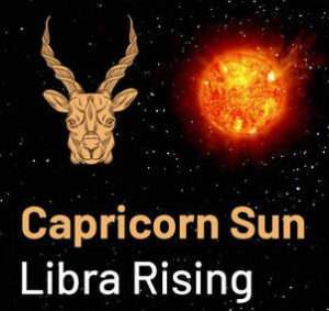 Sun in Capricorn and the Ascendant in Libra