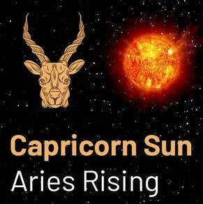 Sun sign in Capricorn and the Ascendant in Aries