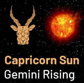 Sun sign in Capricorn and the Ascendant in Gemini