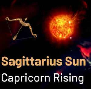 Sun sign in Sagittarius and the Ascendant in Capricorn