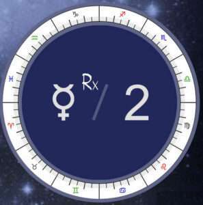 Retrograde Mercury in the 2nd House