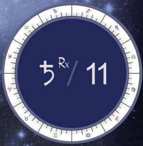 Retrograde Saturn in the 11th House