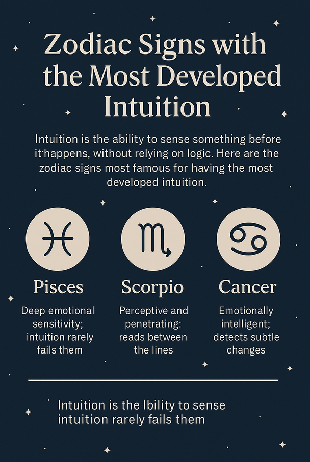 Zodiac Signs with the Most Developed Intuition 2 Zodiac Signs with the Most Developed Intuition